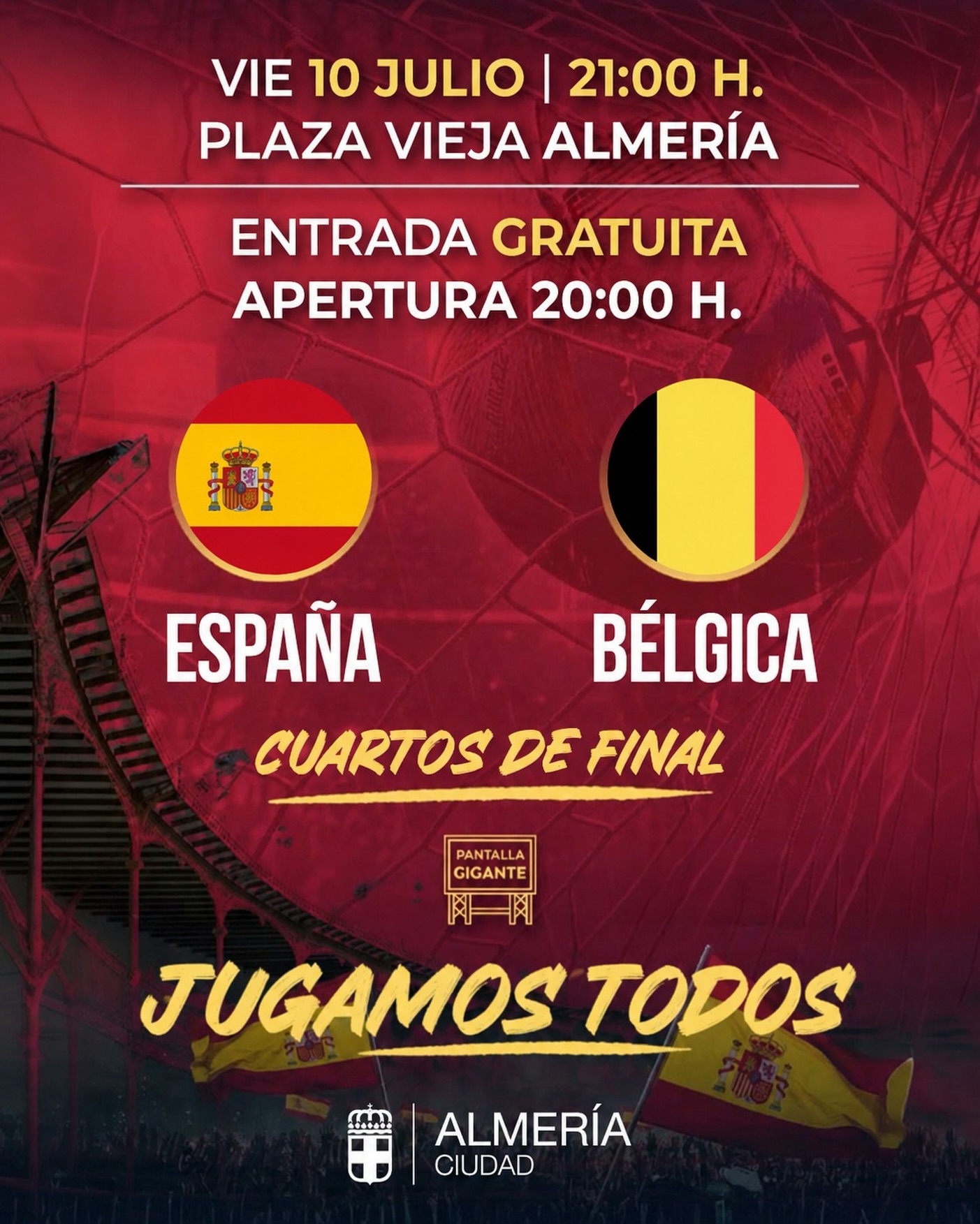 Partido Espa&ntilde;a vs B&eacute;lgica